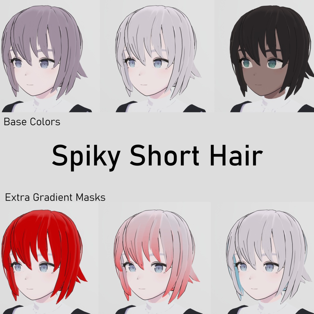 object777's spiky short hair image