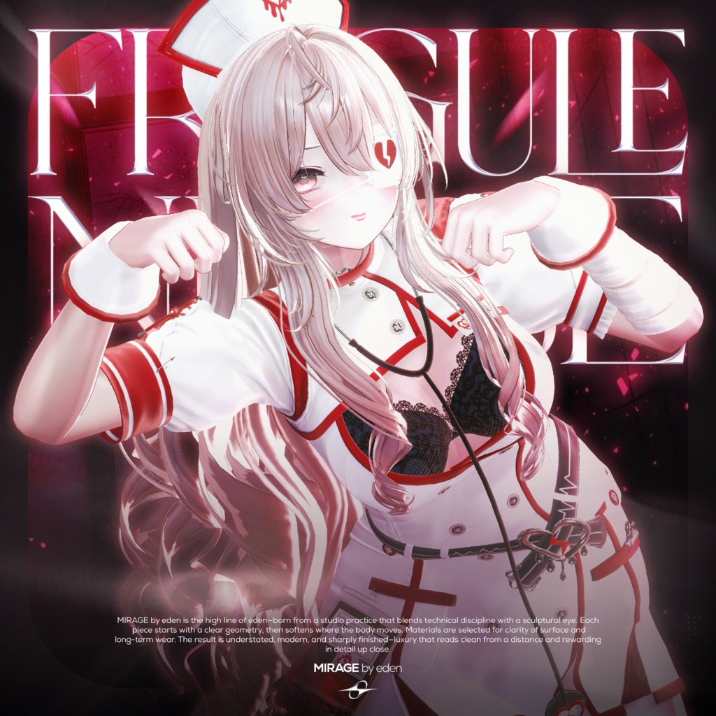 ✨セール中✨ Fragile_Nurse【20アバター対応】  🖤OPEN SALE🖤 image
