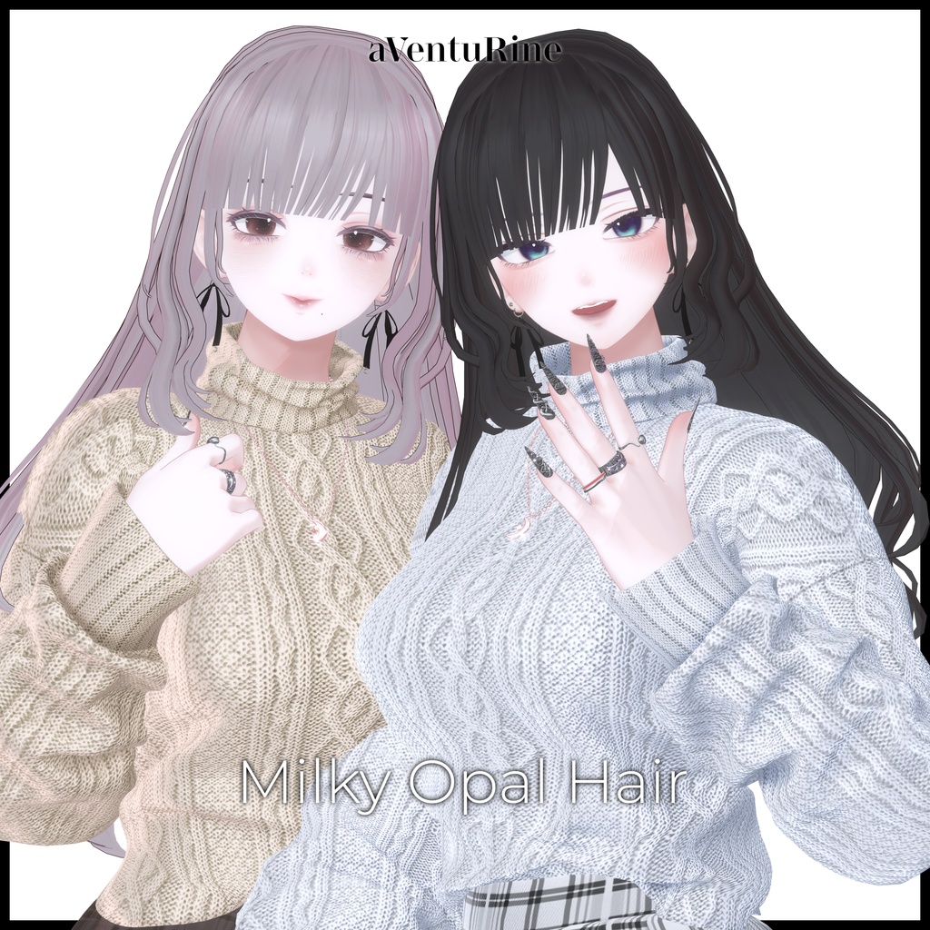 【3日間限定発売記念セール🎉】Milky Opal Hair【7アバター対応】 image
