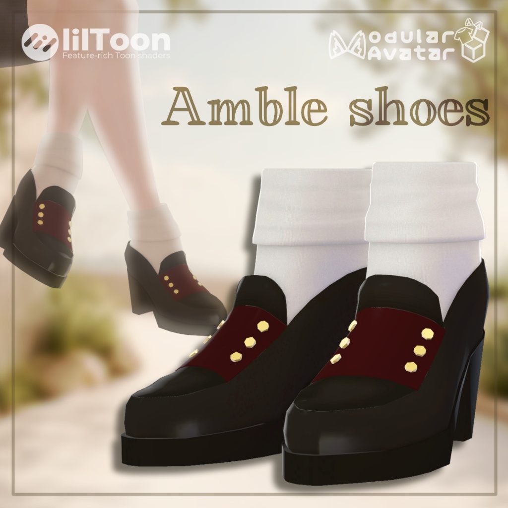 【10アバター対応】Amble shoes【MA設定済み】 image