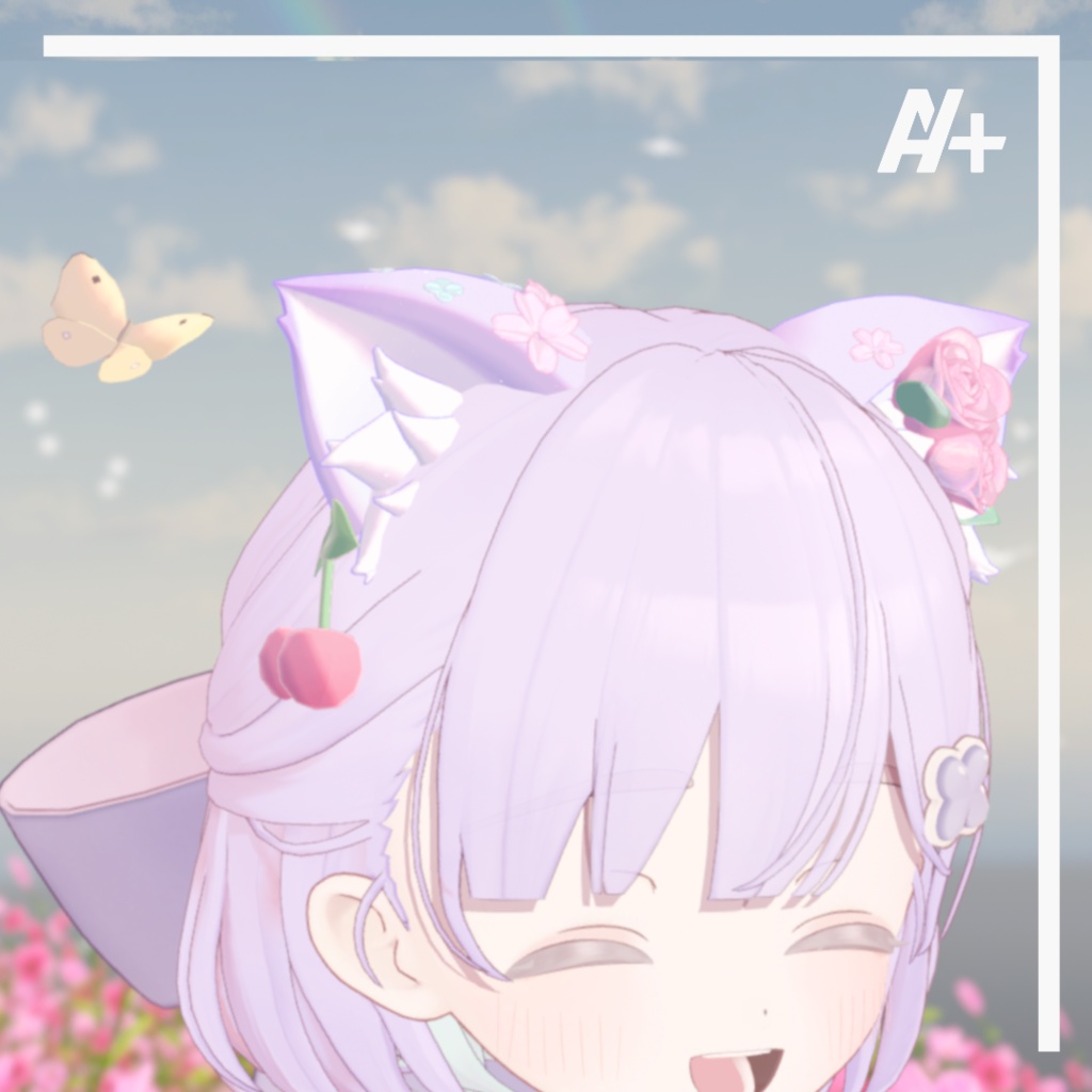 ✨sale✨【VRChat】はるいろ猫耳 [MA対応] image