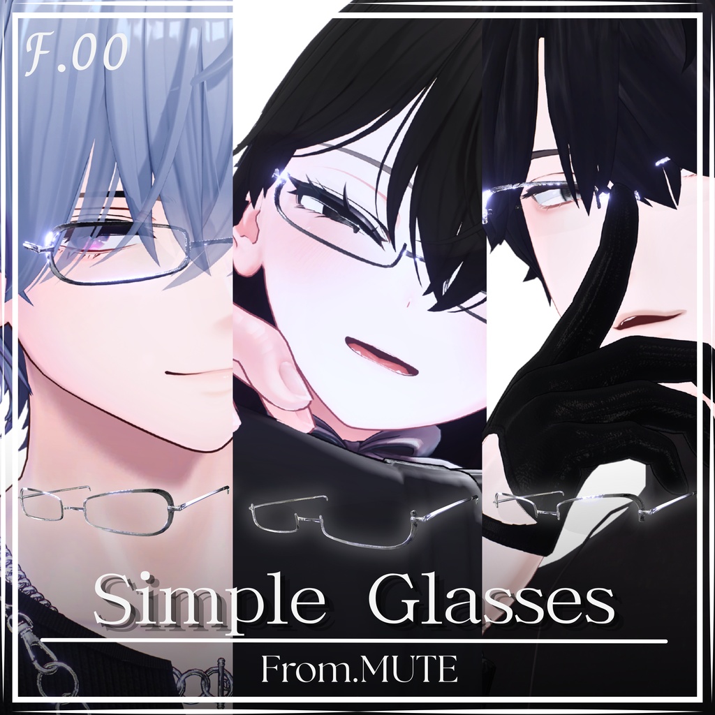 shop開設記念Freeアイテム🎁F.00/Simple glasses image