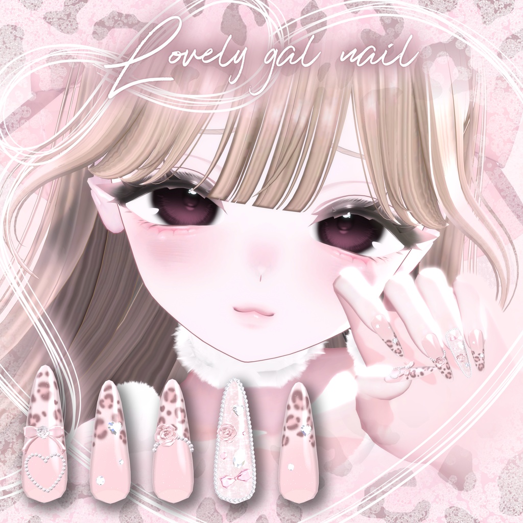 ❤️SALE❤️【10avartar】lovely gal nail🎀 image