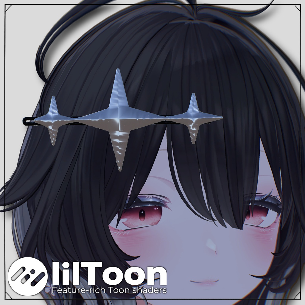  Star Ray Hairpin【VRChat想定】 image