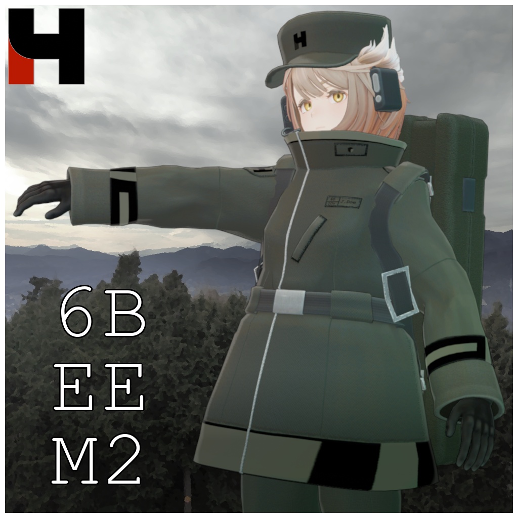 【Elioska / Mie / しなの 対応】6BEEM2【VRChat想定衣装】 image