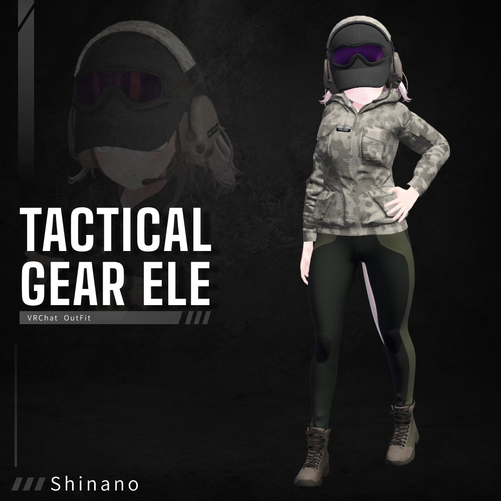 【VRChat衣装】Tactical Gear ELE【9Avatars + α】【Tactical Wear】 image