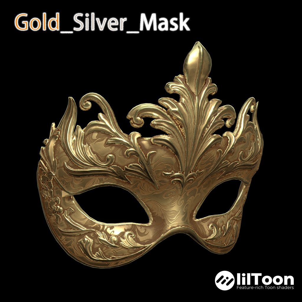 Gold_Silver_Mask 〈19アバター対応〉 image