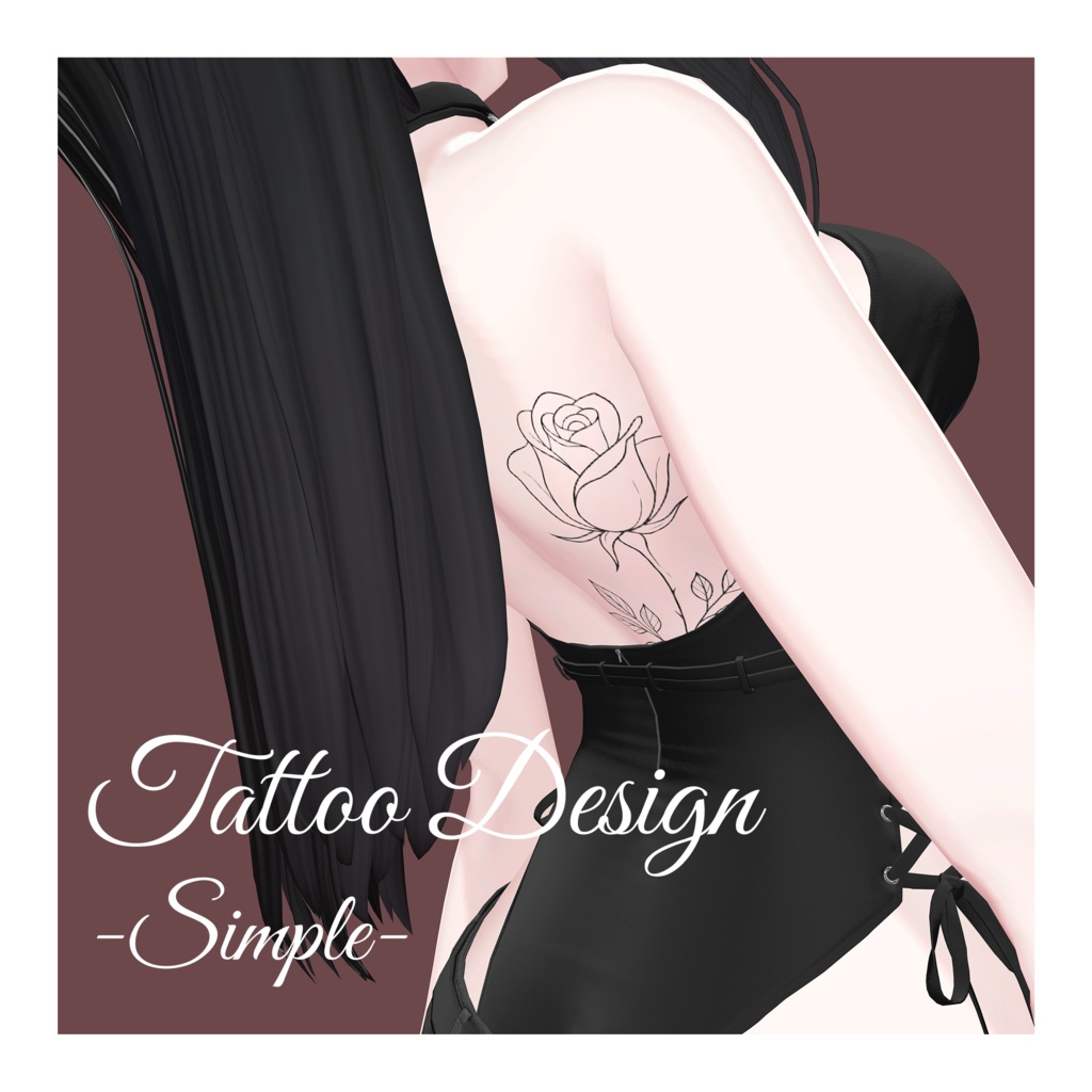 【Free】Tattoo Design -Simple-【全アバター対応可】 image