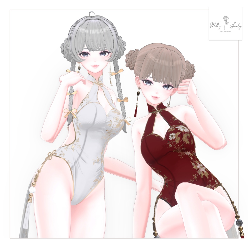 🀄 Chinese Style Swimsuit 🐉  #Melty_Lily image