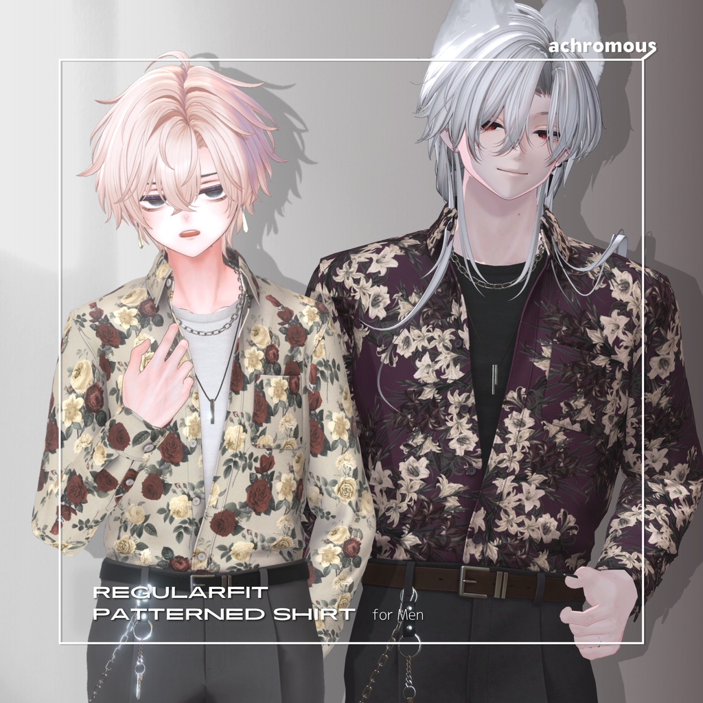 レギュラーフィット柄シャツコーデ【6ｱﾊﾞﾀｰ対応】- 26SS Regular Fit Patterned Shirt - image