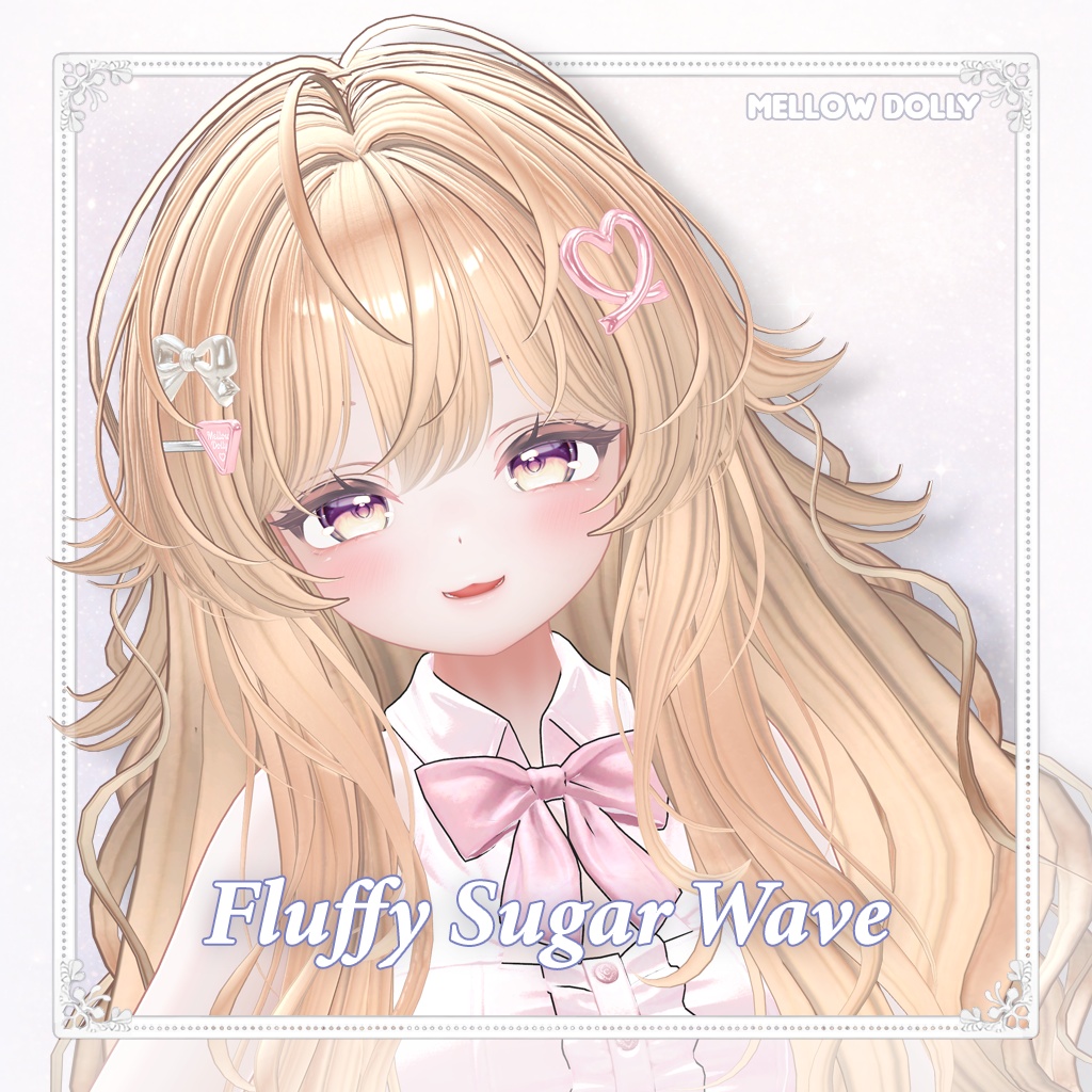 【VRC Hair】 Fluffy Sugar Wave 【13アバター対応】 image