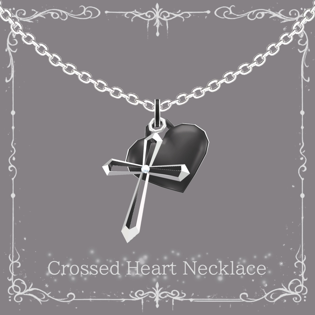 Crossed Heart Necklace / クロストハートネックレス image