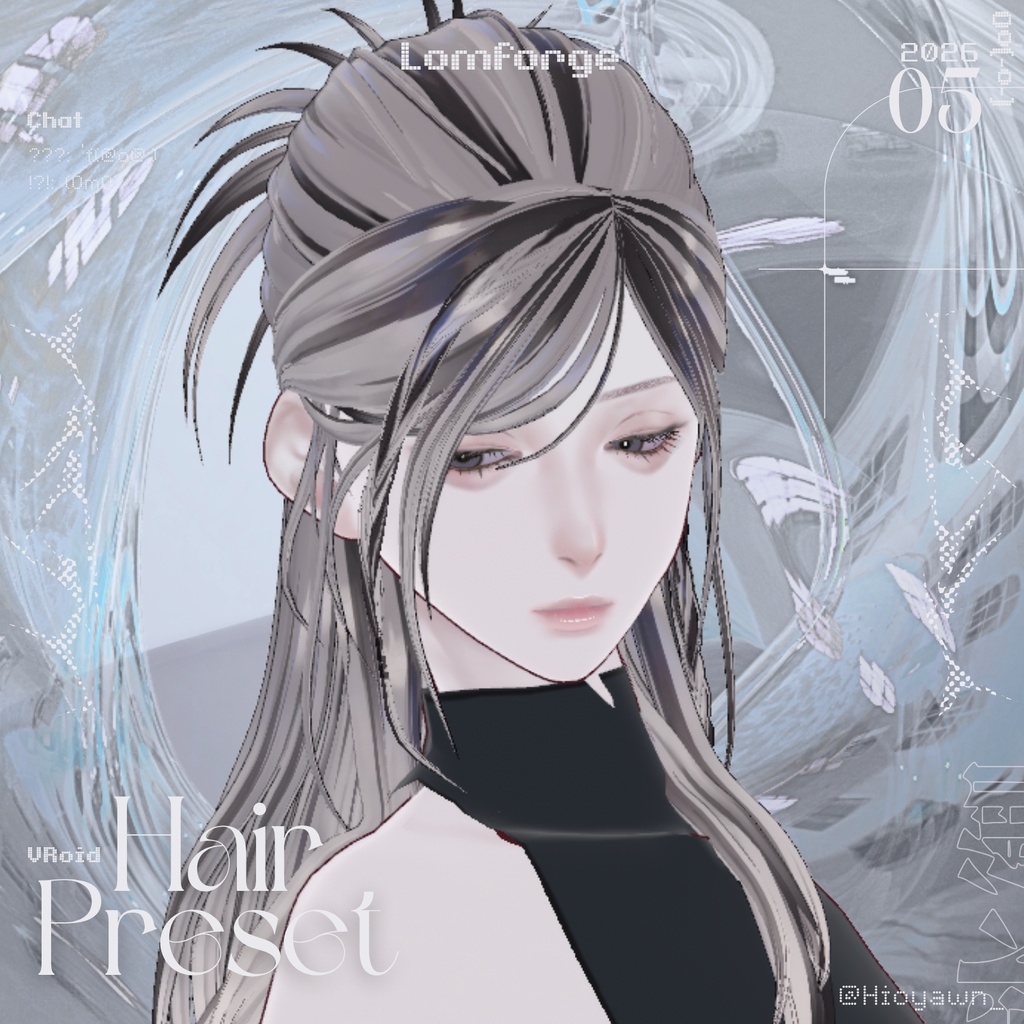 [ Hair preset ] Lowlight Half-up [ Lomforge ] image
