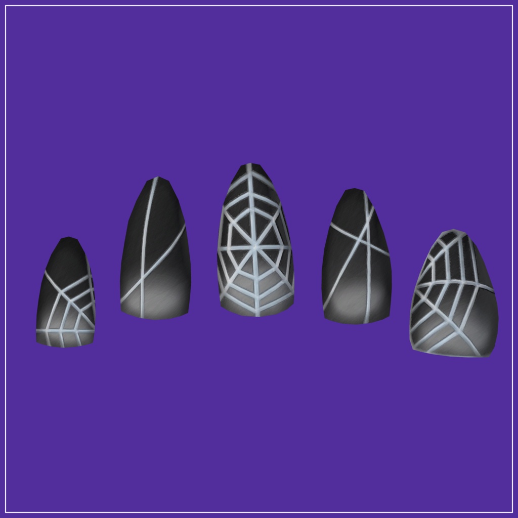 【ウルキ対応】くものすネイル image