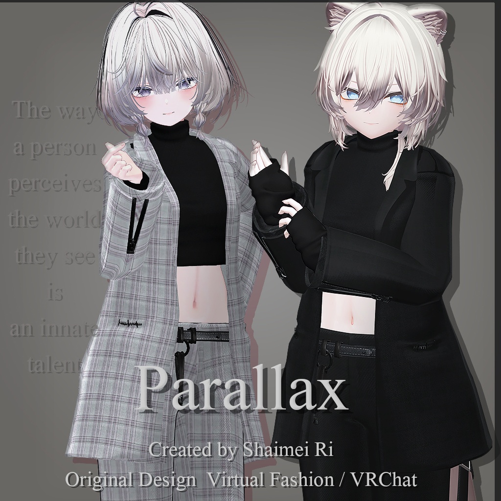 【VRChat3D衣装】Parallax 「しなの/真央/海咲/ラシューシャ/まるぼでぃ/キリセ対応」by シャイメイ理 image