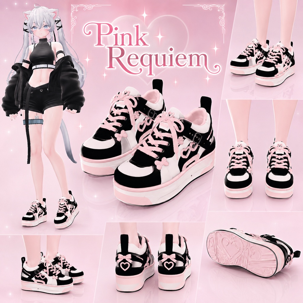 【複数アバター対応】Pin Requiem 【VRC用靴】 image