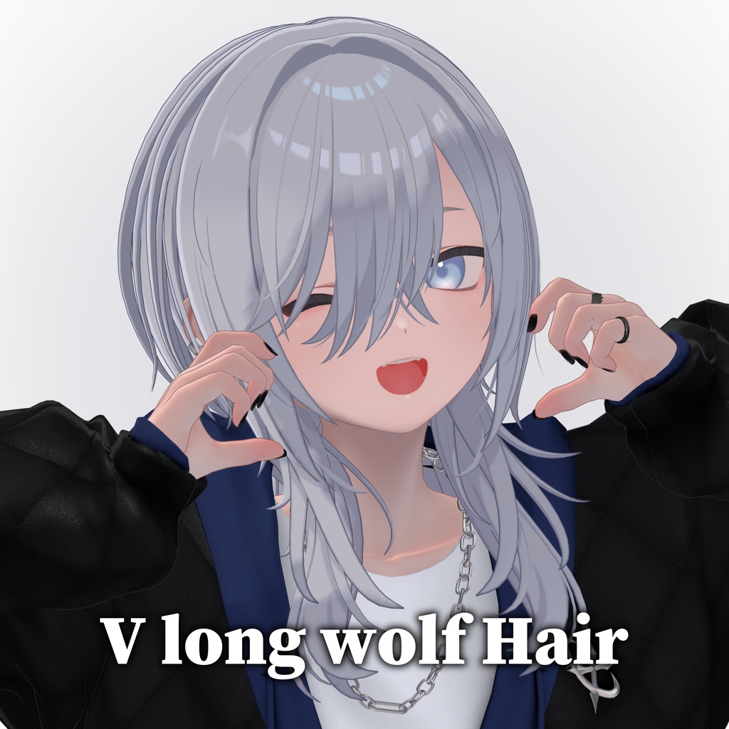 【SALE】V long wolf Hair【#EvicPlus】 image