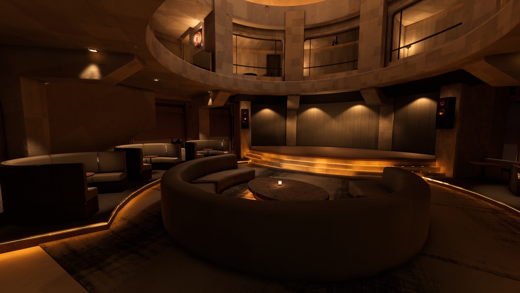 【VRChatワールド】AmberLoungeA1 image
