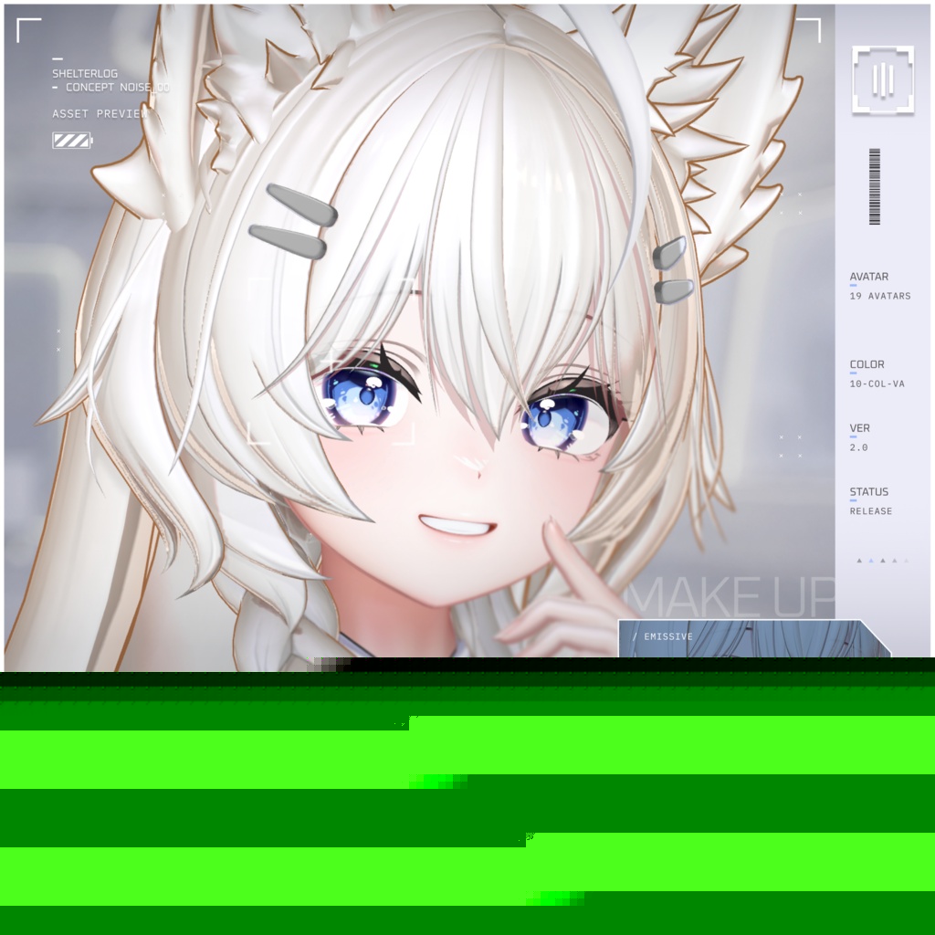 【19アバター対応】【Eye & Makeup Texture】 Noise 00 - Ver.2.0 UPDATE!! image