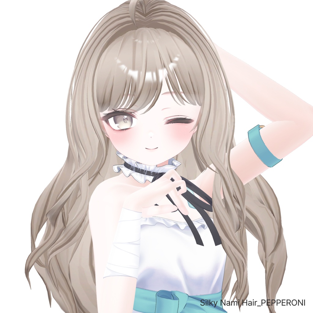 【7 アバター対応】 Silky Nami Hair image