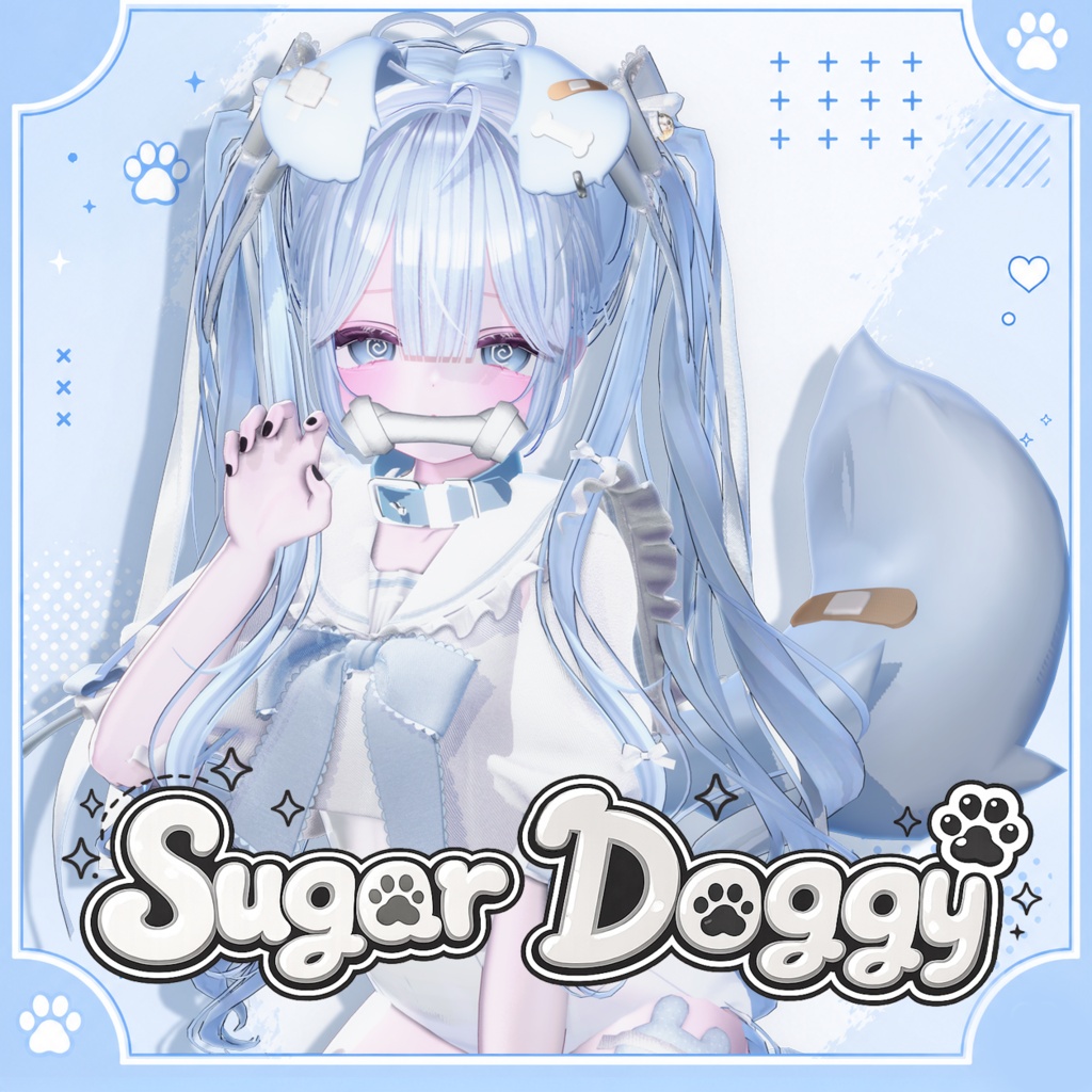  Sugar Doggy 🐾 Ear & Tail + Accessory Set image