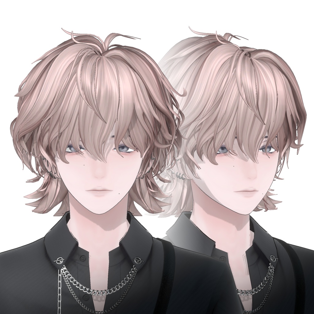 〈7アバター対応〉 Man_Middle_Hair image