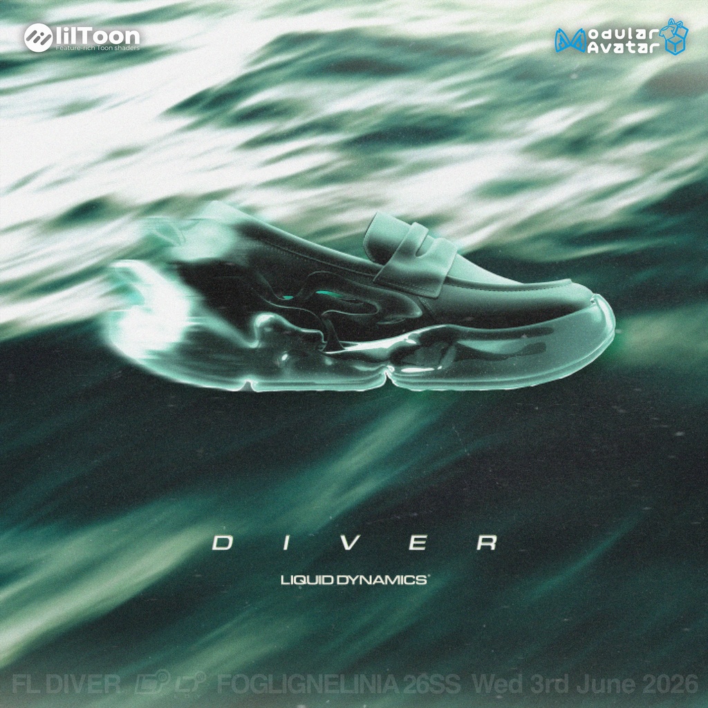 [VRChat想定] FL LIQUID DYNAMICS DIVER スニーカー image