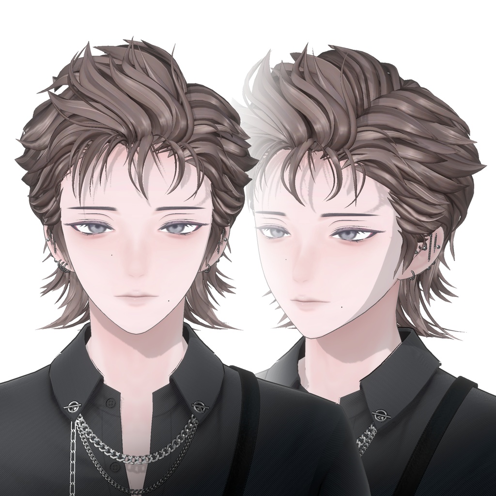 〈10アバター対応〉 Man_Shorts_Hair image