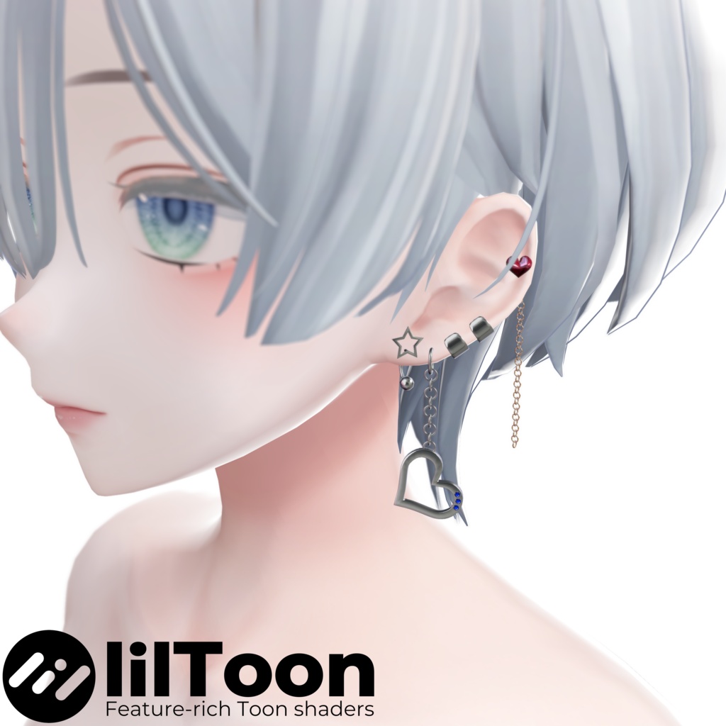 【liltoon】2color s1mply pierce image