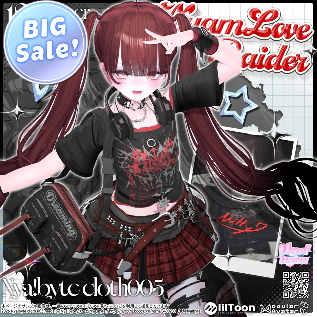 ✨発売記念20％OFF✨【12avatars】NyamLoveRaider -VRC想定- image