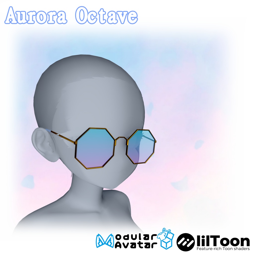 【VRC想定・MA】９アバター動作確認済み　Aurora Octave image