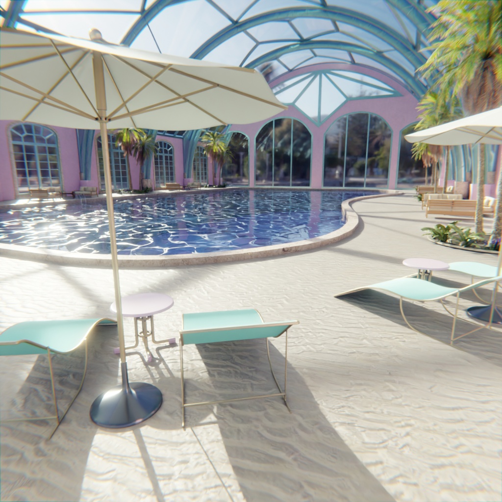 【Blender】 アクアドーム・リゾートプール - Aqua Dome Resort Pool image