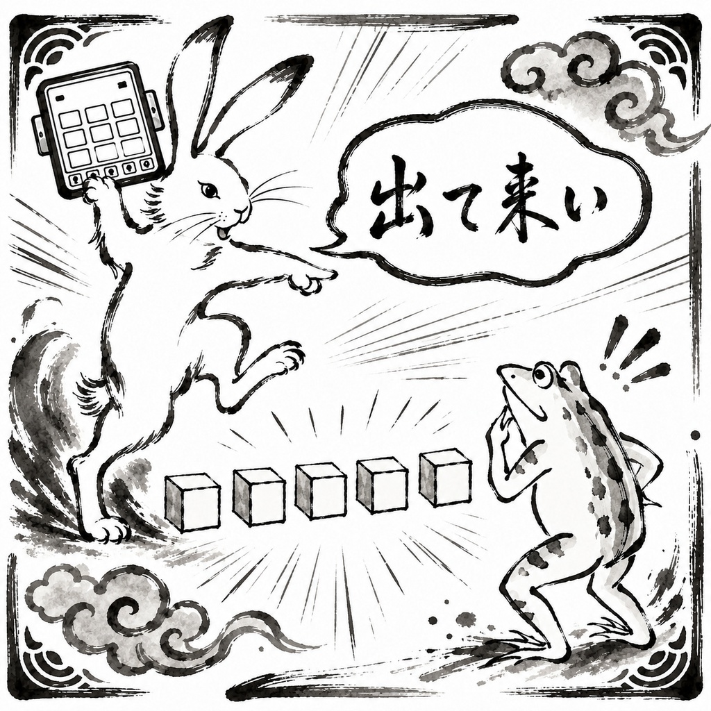 【！特別値引き！】鳥獣戯画籠ったフレンドを呼び出すタトゥー[VRC想定] image