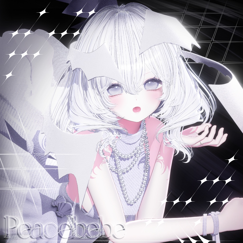 💘SALE中💘 ピースベベ · Peacebebe Hair ㅡ 【 VRChat Hair / 3Dヘア 】 image