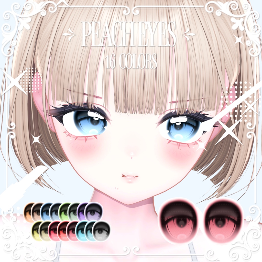 【7 Avatars】 PEACH Eye Texture image
