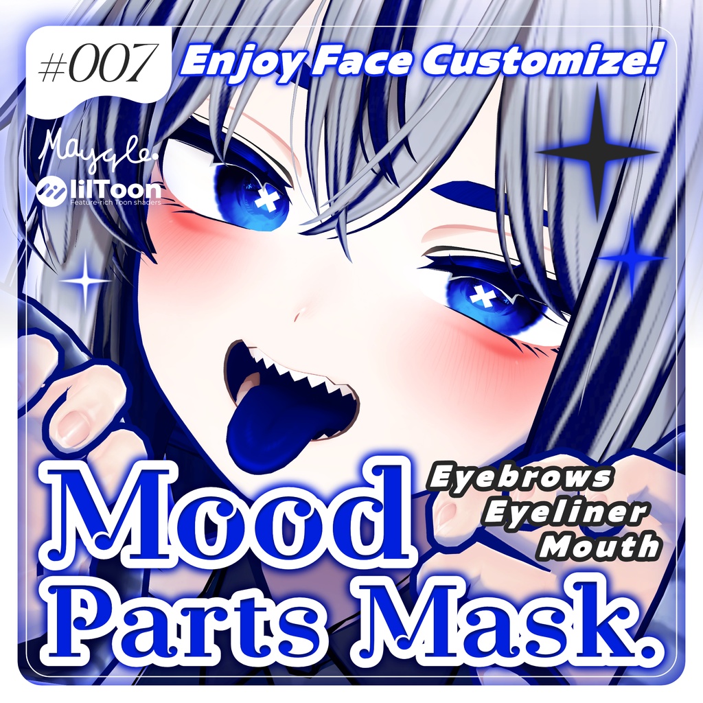 ∥ 13avatar対応 ∥ Mood_Parts_Mask. ∥ Face Mask ∥ image