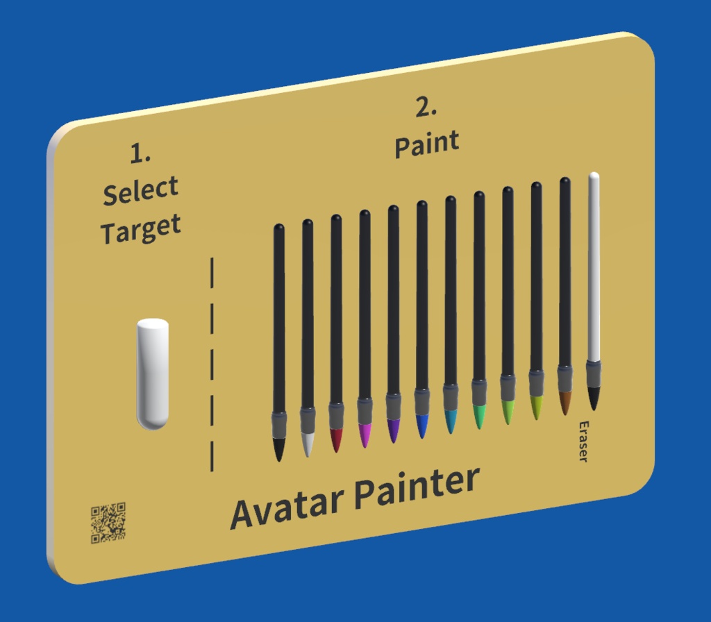 【VRChatワールド用】Avatar Painter アバターにお絵かきできるペン image