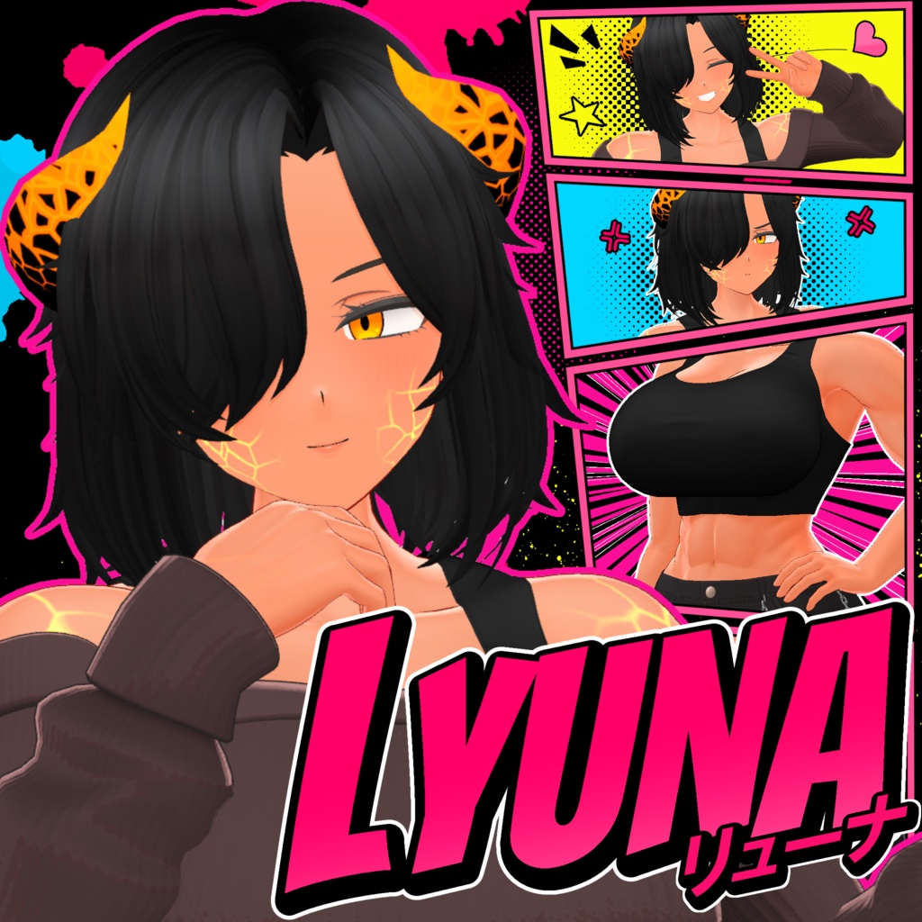 【オリジナル3Dモデル】Lyuna - リューナ image