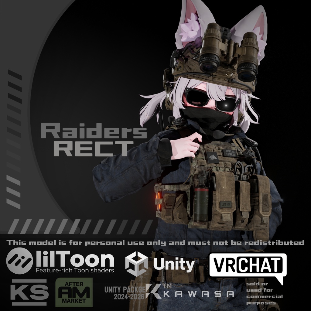 【VRC】Raider Outfit Set image