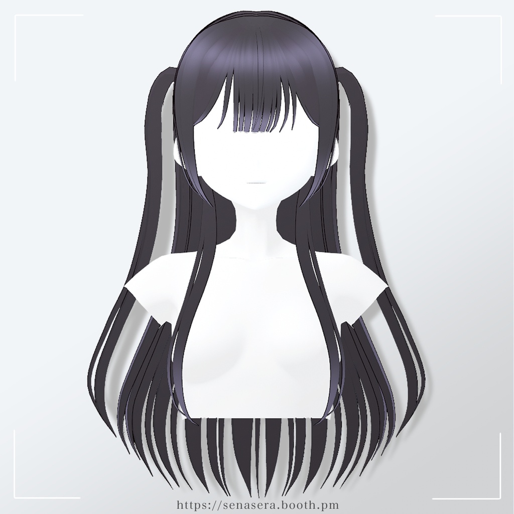 【VRoid】シルキーハーフツイン image