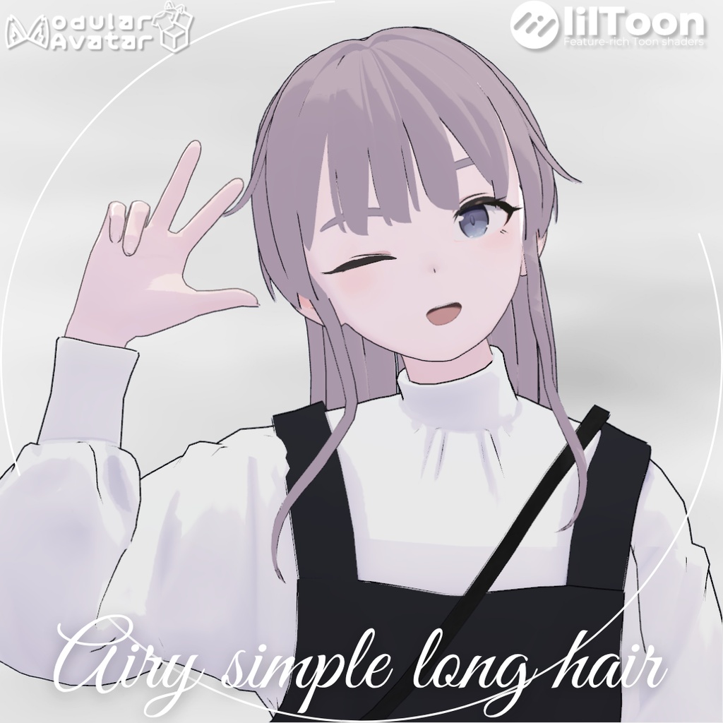 【Lapwing/Grus】Airy simple long hair【3D hairstyle】 image