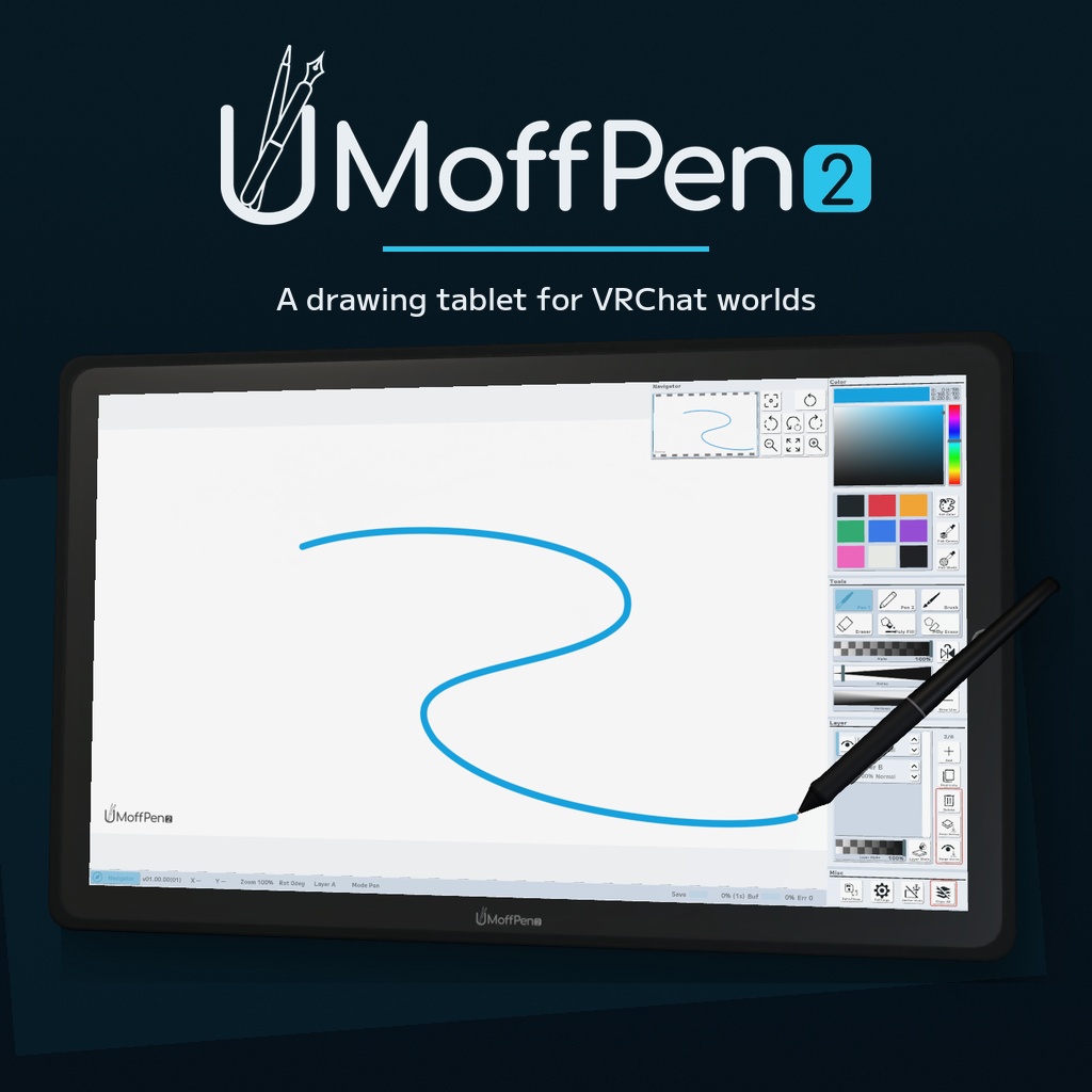 VRChatワールド用お絵描きギミック「UMoffPen2」 image