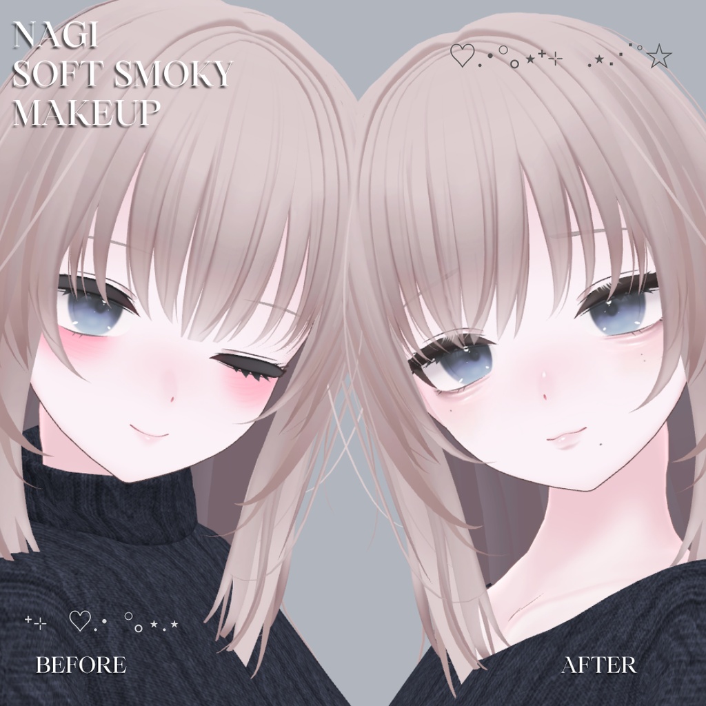 【凪專用】Nagi's Soft Smoky Makeup | (PNG/PSD)  image