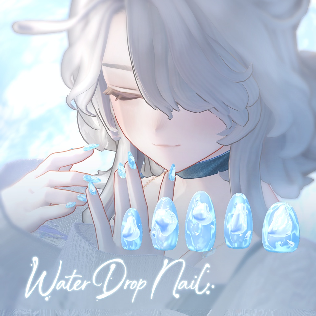 🫧50%OFF🫧Water Drop Nail image