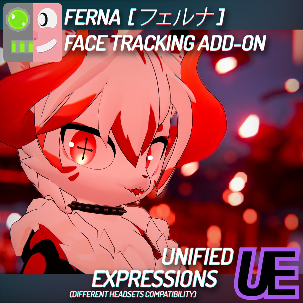 [ VRChat ] フェルナ [ FERNA] | ◁フェイストラッキング アドオン▷ image