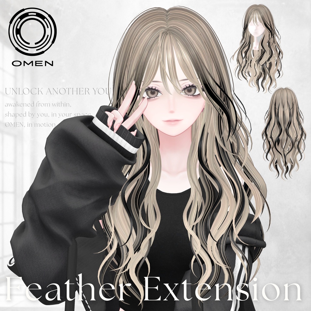 ✧SALE✧【Hair】Feather Extension / OMEN image