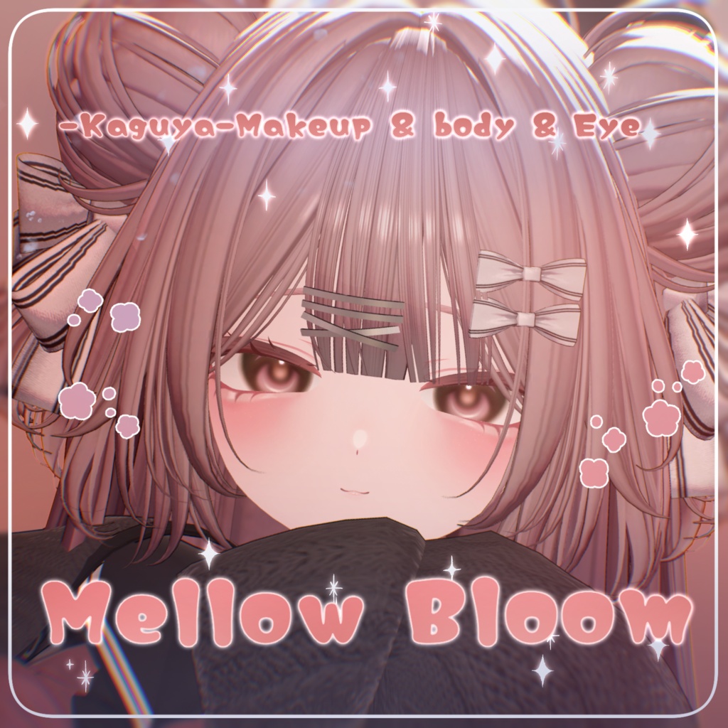 【輝夜-Kaguya-】🦑発売記念！無料＆セール🐾Mellow Bloom Makeup ＆ body & Eye Texture + Face Anim image