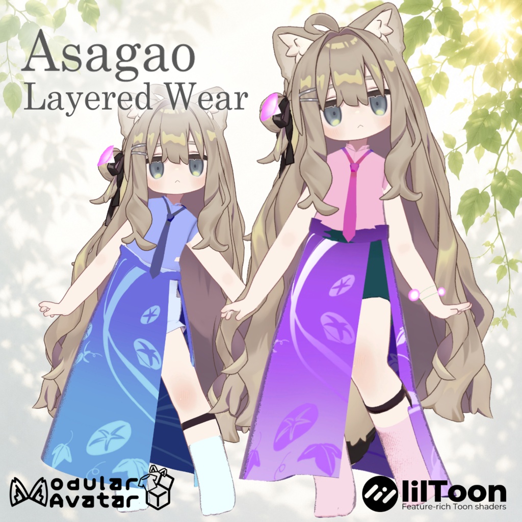 【Kipfel対応衣装】Asagao Layered Wear image