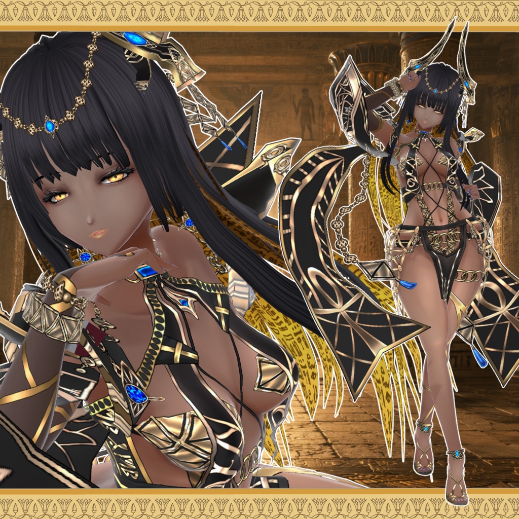 【Vroid】アヌビスノクターン【エジプト水着】 image