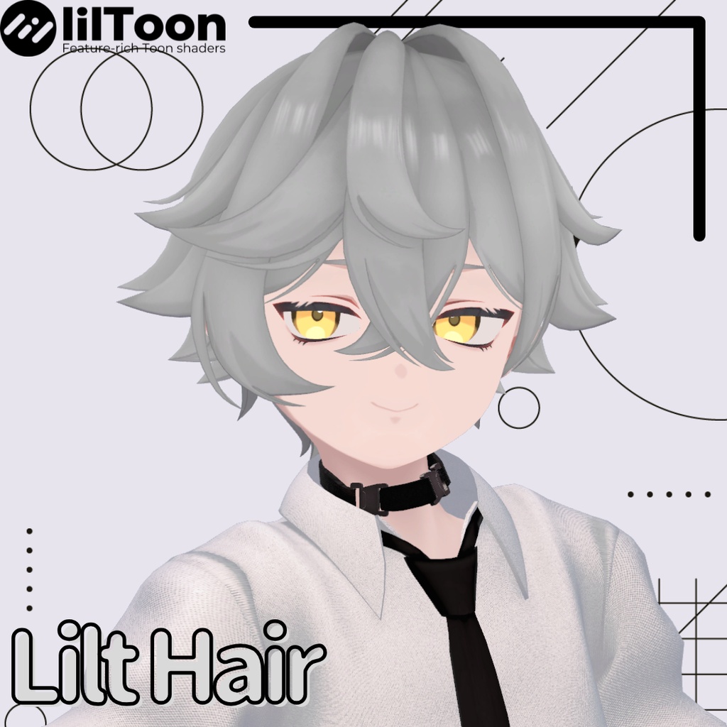 （期間限定SALE！）【15アバター対応】Lilt Hair　|　hair 02【VRchat】 image